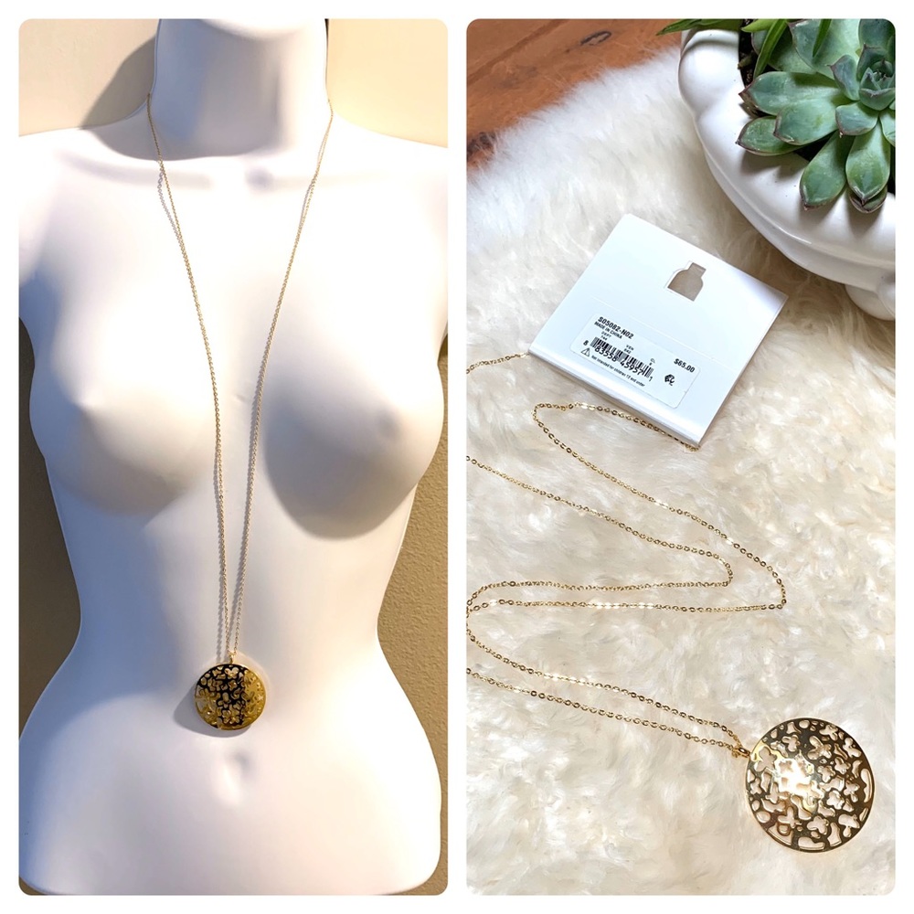 Hint of Gold, 14kt plated, pendant, NWT